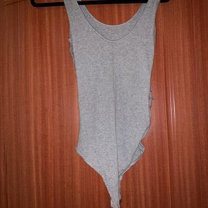 Gray bodysuit
